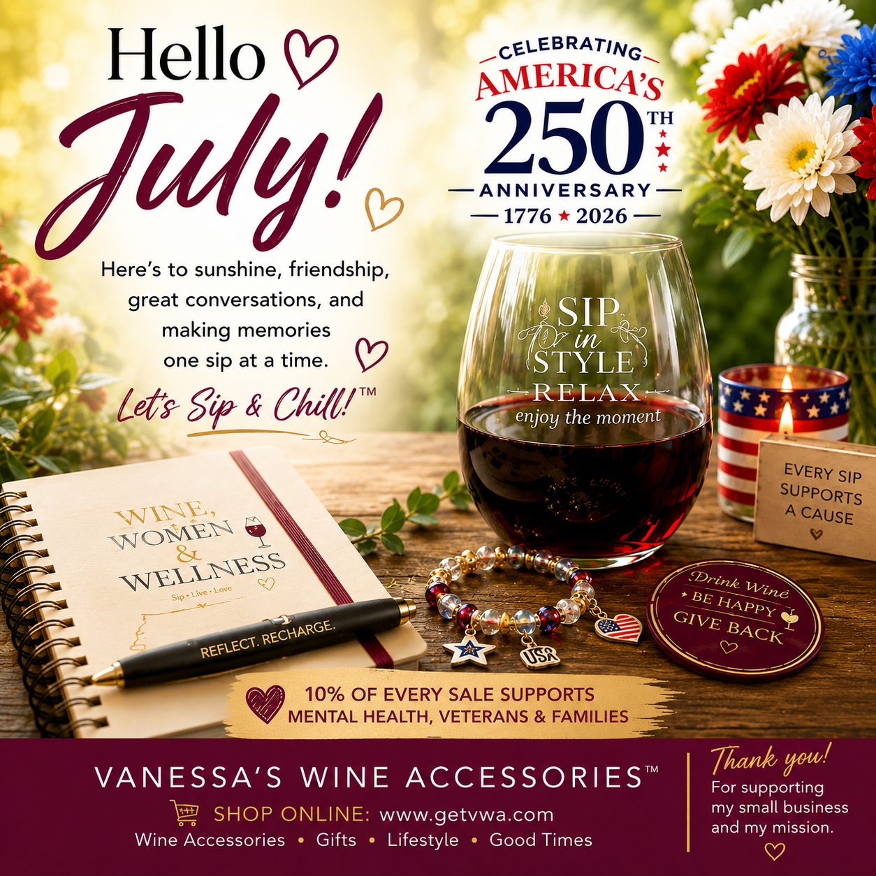 Hello July: Celebrating Sunshine, Community & America's 250th Anniversary