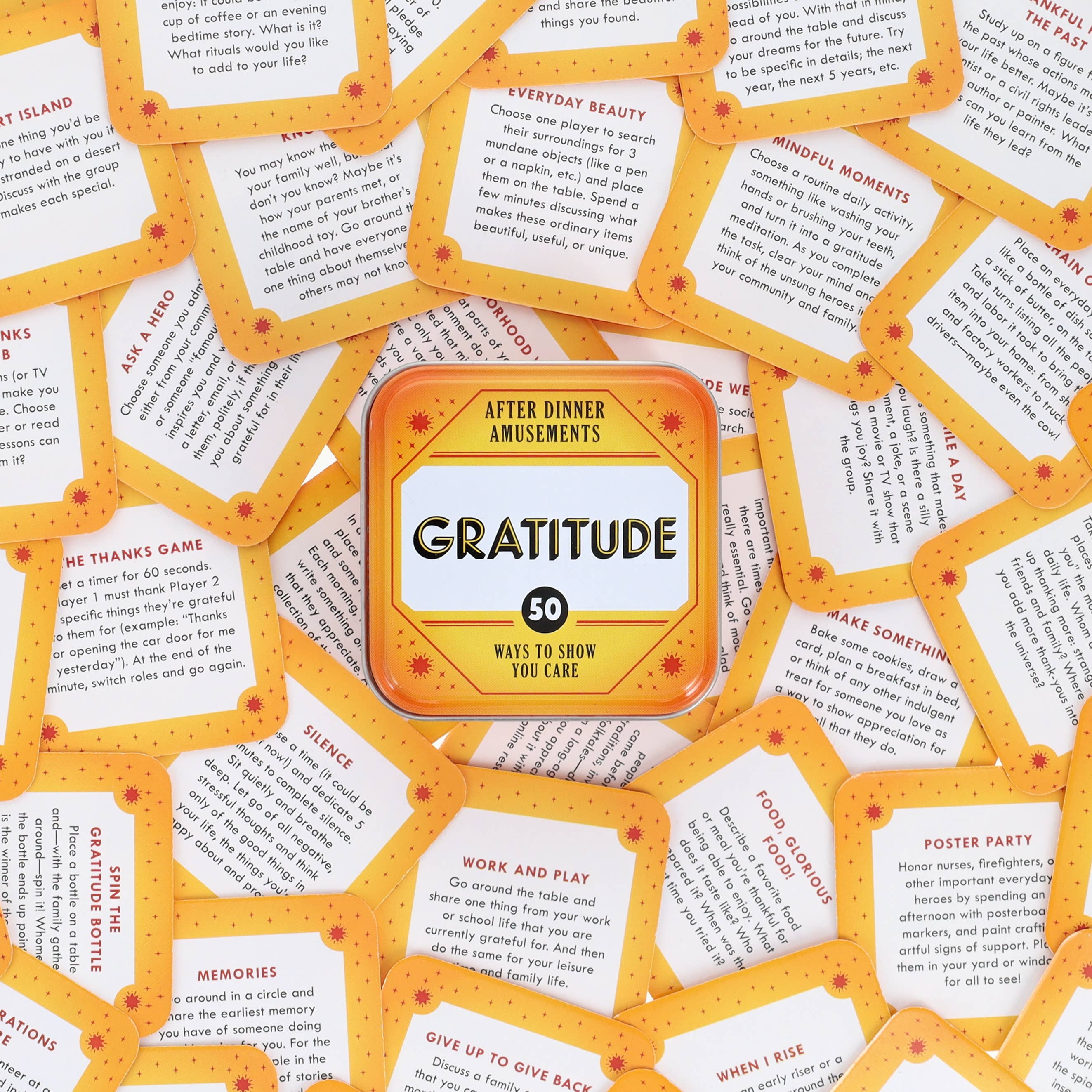 After Dinner Amusements: Gratitude | 50 Gratitude Prompts and Activities for Family and Friends