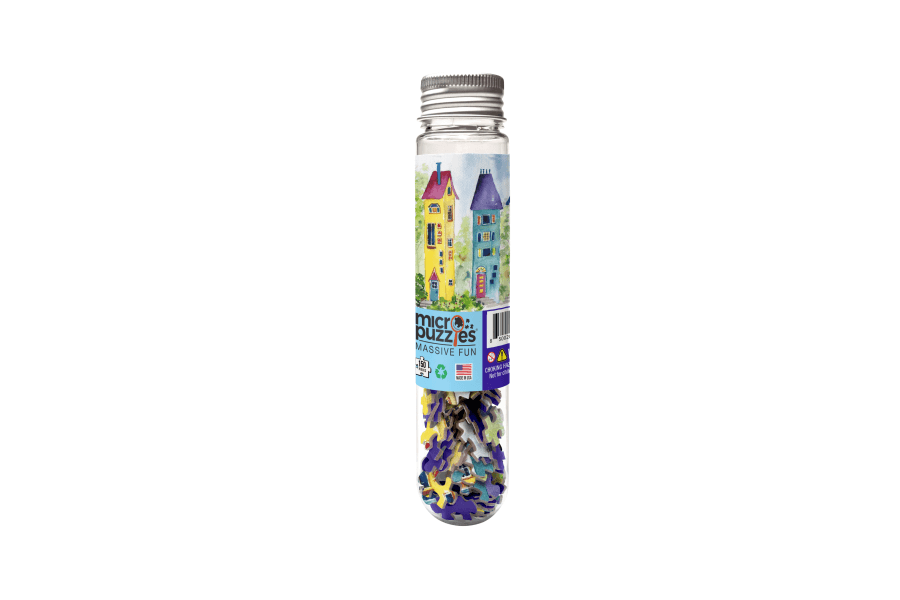 Gnome Homes | 150-Piece Micro Jigsaw Puzzle for Gnome & Fantasy Lovers