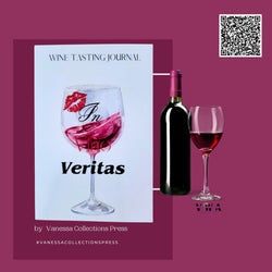 NEW!  VWA Wine Tasting Journal-In Vino Veritas-ADD A Personalized Photo, Softcover Notebook for Wine Enthusiasts | Portable, Record, Rate, and Remember Your Favorite Wines