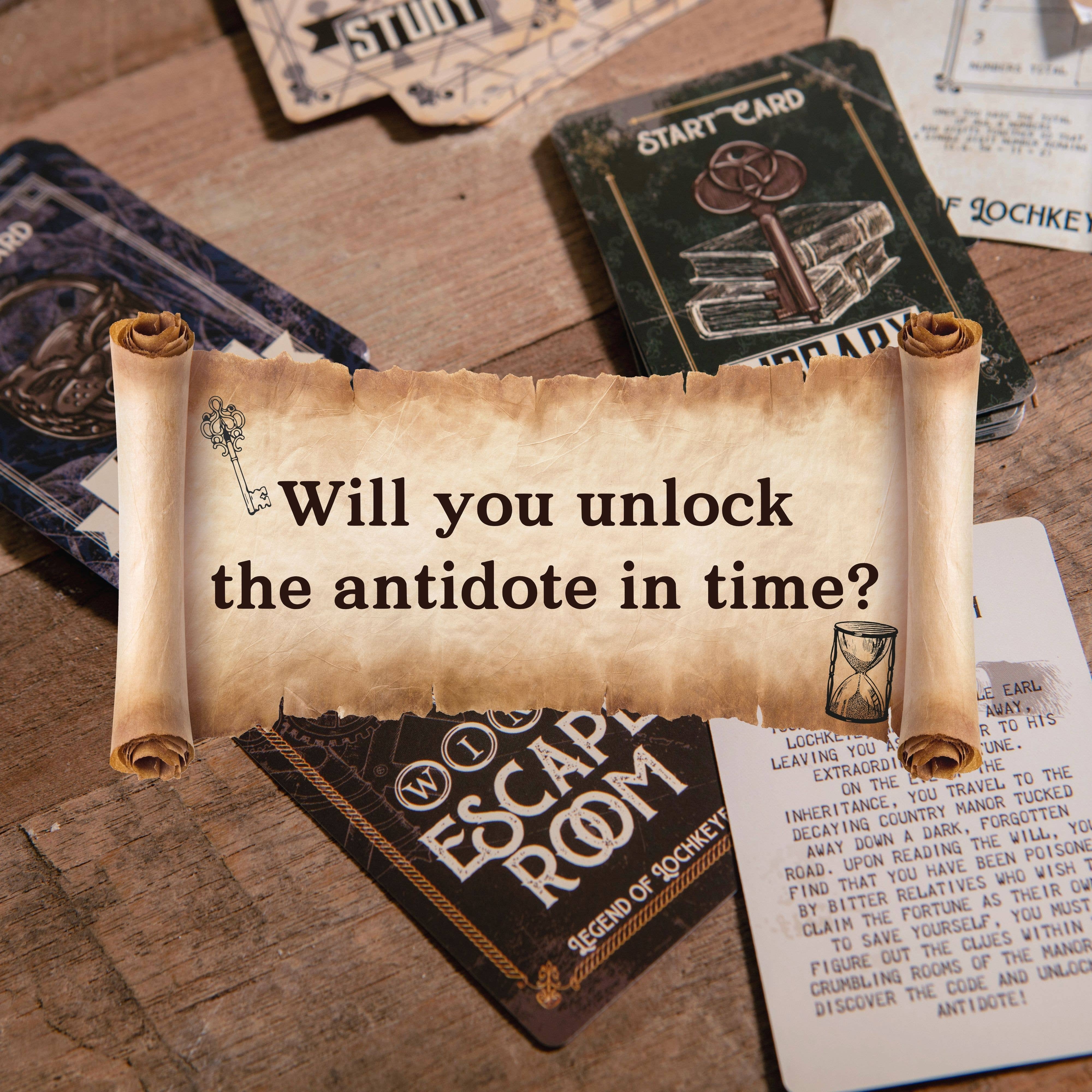 Wine Escape Room Puzzle Game – Lockable Wine Gift with Padlock | Adult Party Game