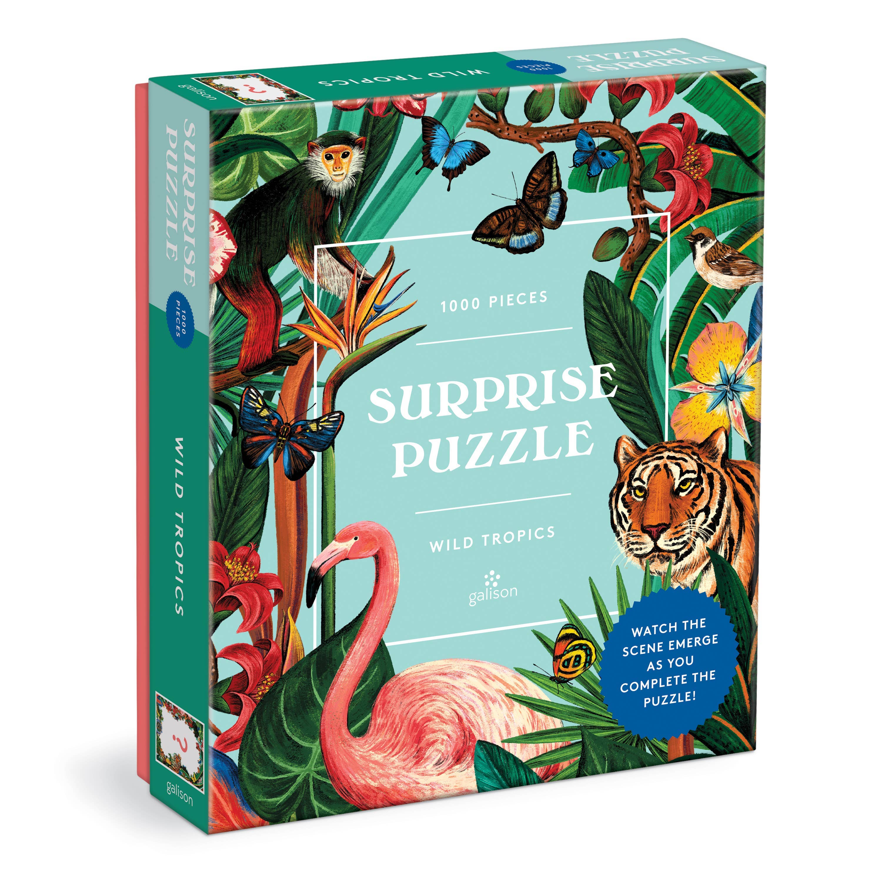 Wild Tropics | 1000-Piece Surprise Jungle Jigsaw Puzzle