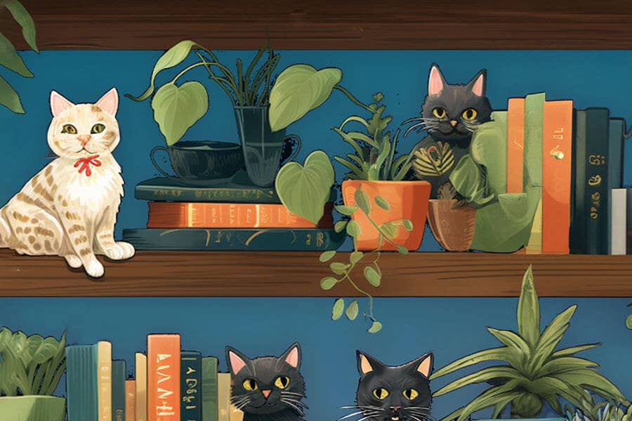 Cat Tales | 150-Piece Micro Jigsaw Puzzle for Book & Cat Lovers