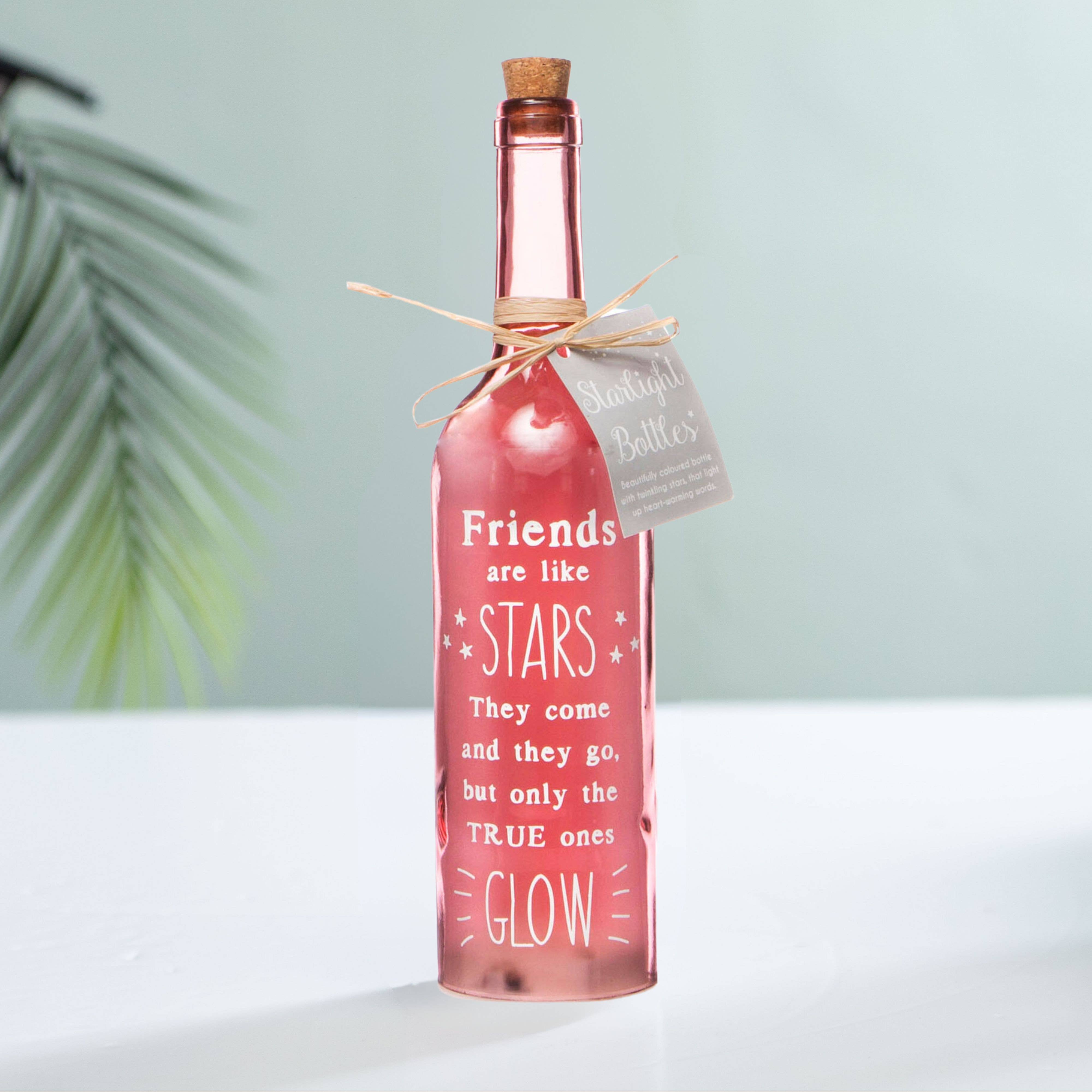 Friends Luxe Starlight Bottle | LED Sentimental Gift for Friend