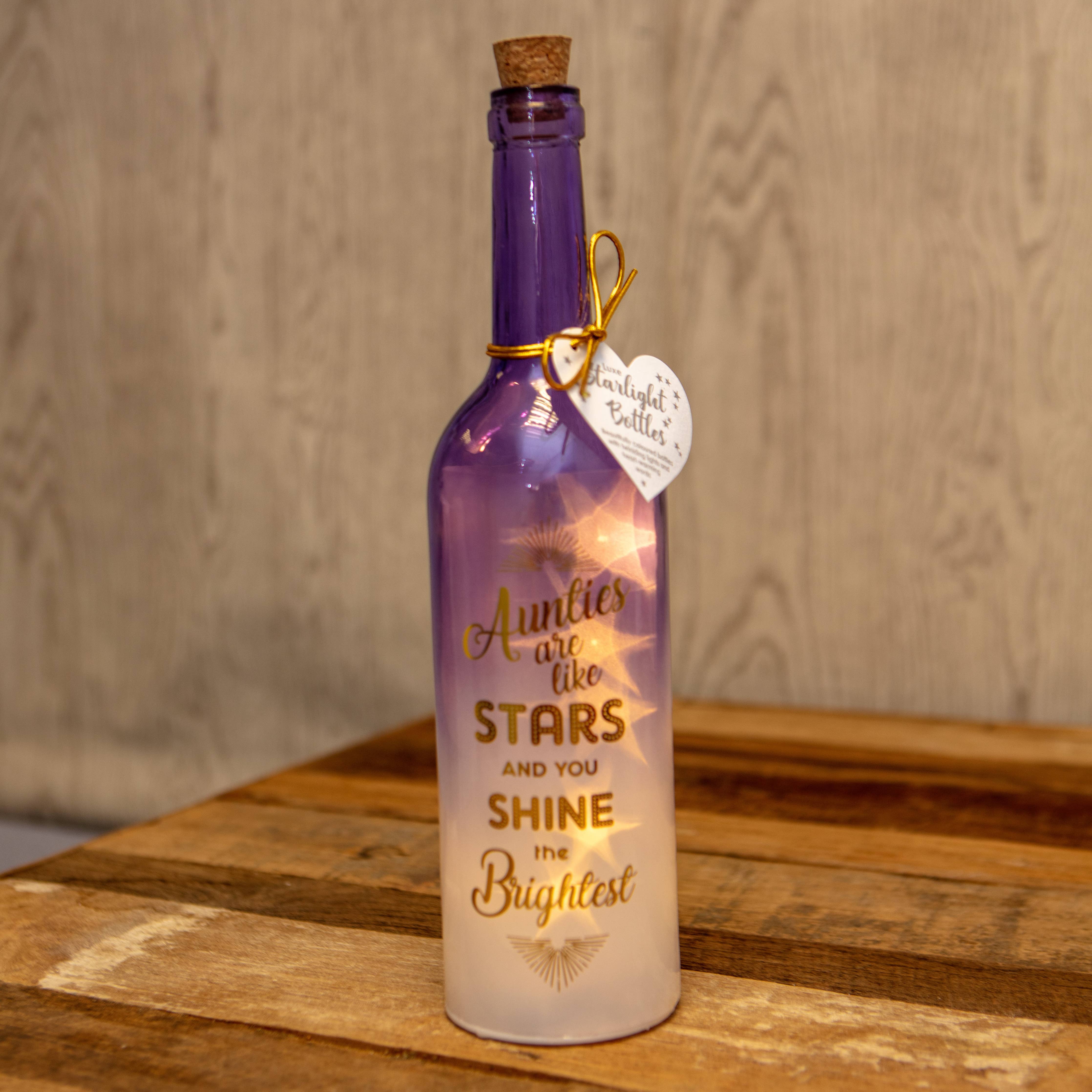 Auntie Luxe Starlight Bottle | Sparkling Sentiment Gift for Aunt