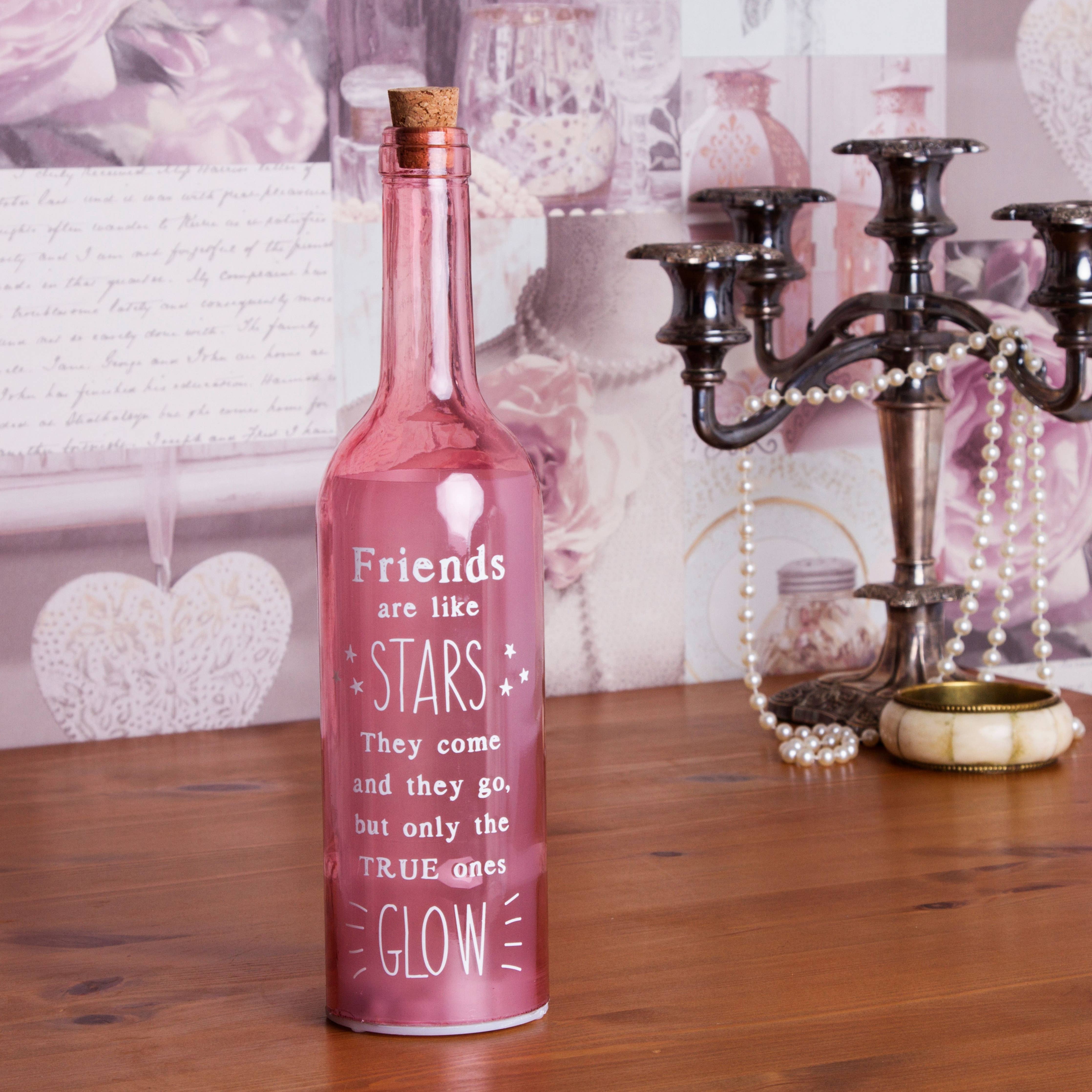 Friends Luxe Starlight Bottle | LED Sentimental Gift for Friend
