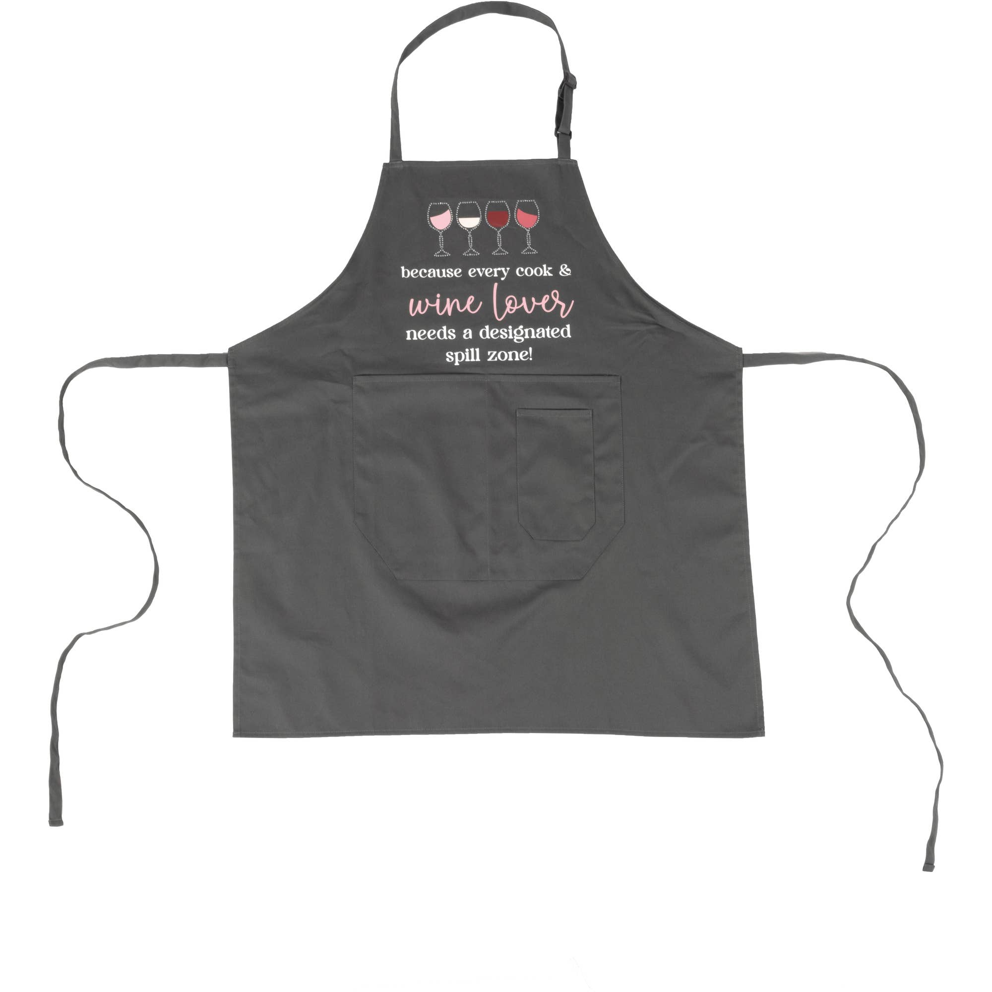 Cook & Wine Lover 100% Cotton Adjustable Apron – Wine Lover Kitchen Gift