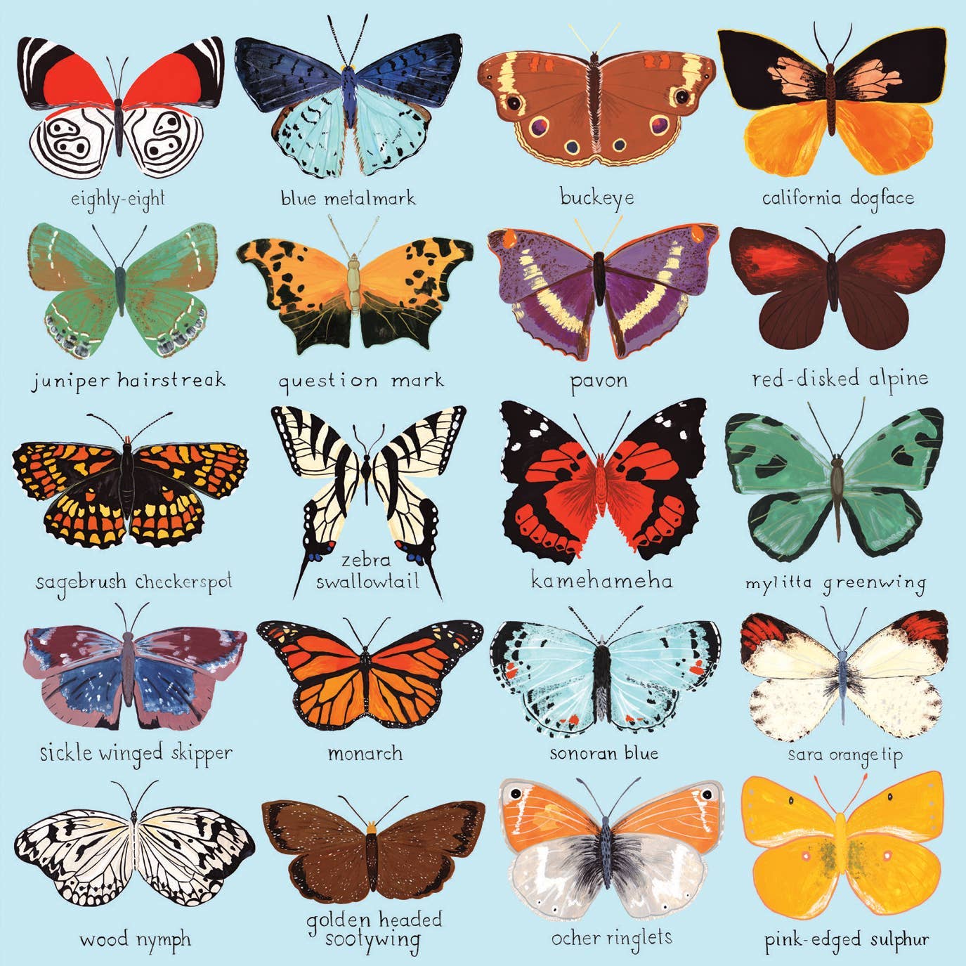 Butterflies of North America | 500-Piece Family Jigsaw Puzzle
