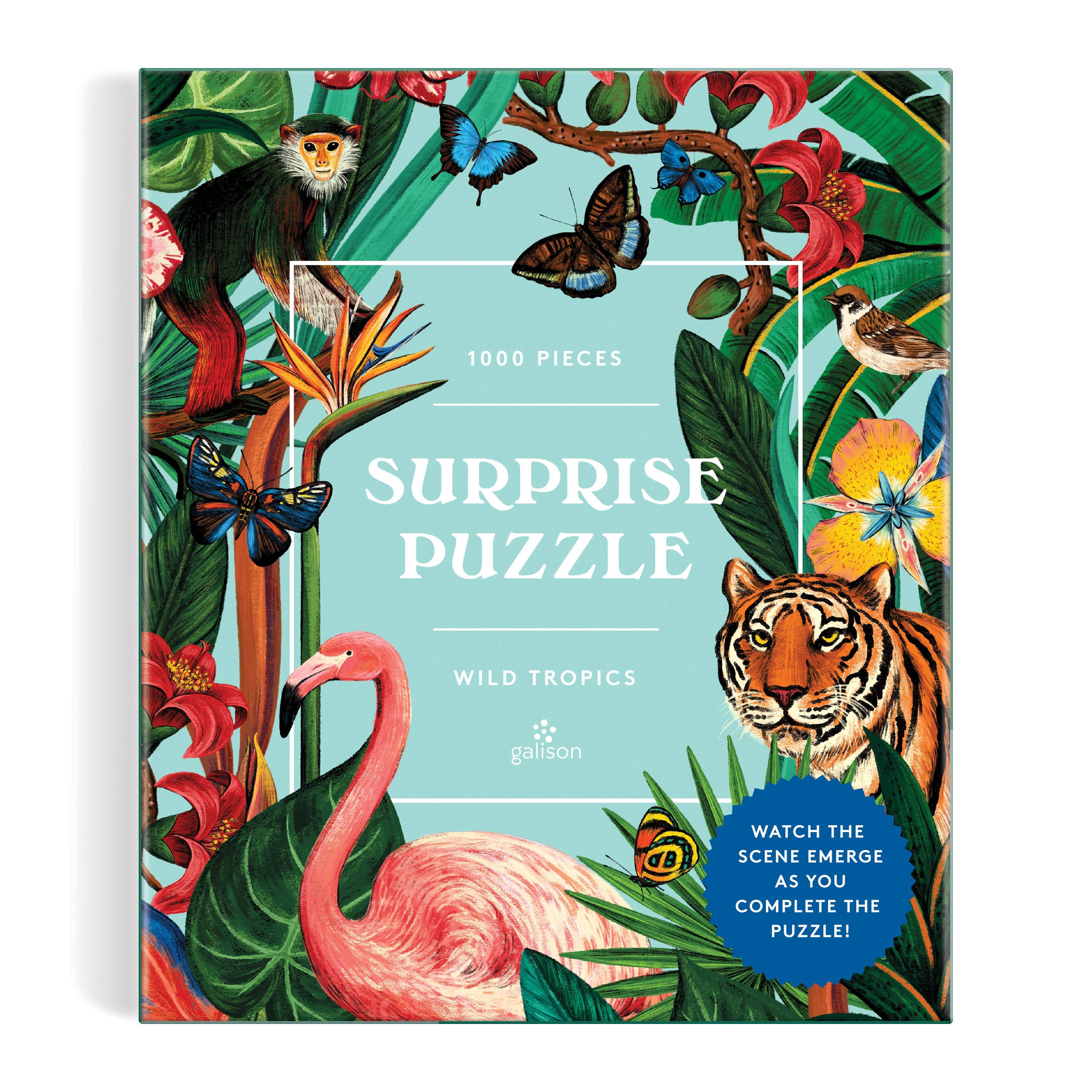 Wild Tropics | 1000-Piece Surprise Jungle Jigsaw Puzzle