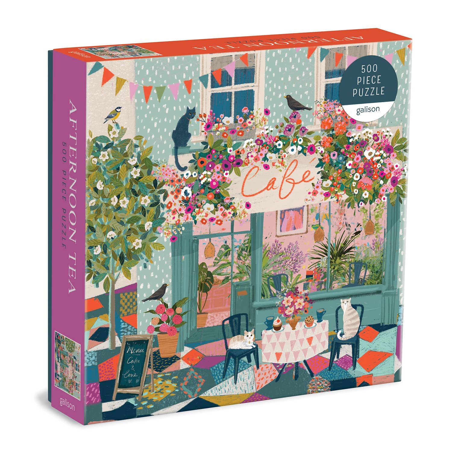 Afternoon Tea | 500-Piece Jigsaw Puzzle Featuring a Charming Café Scene