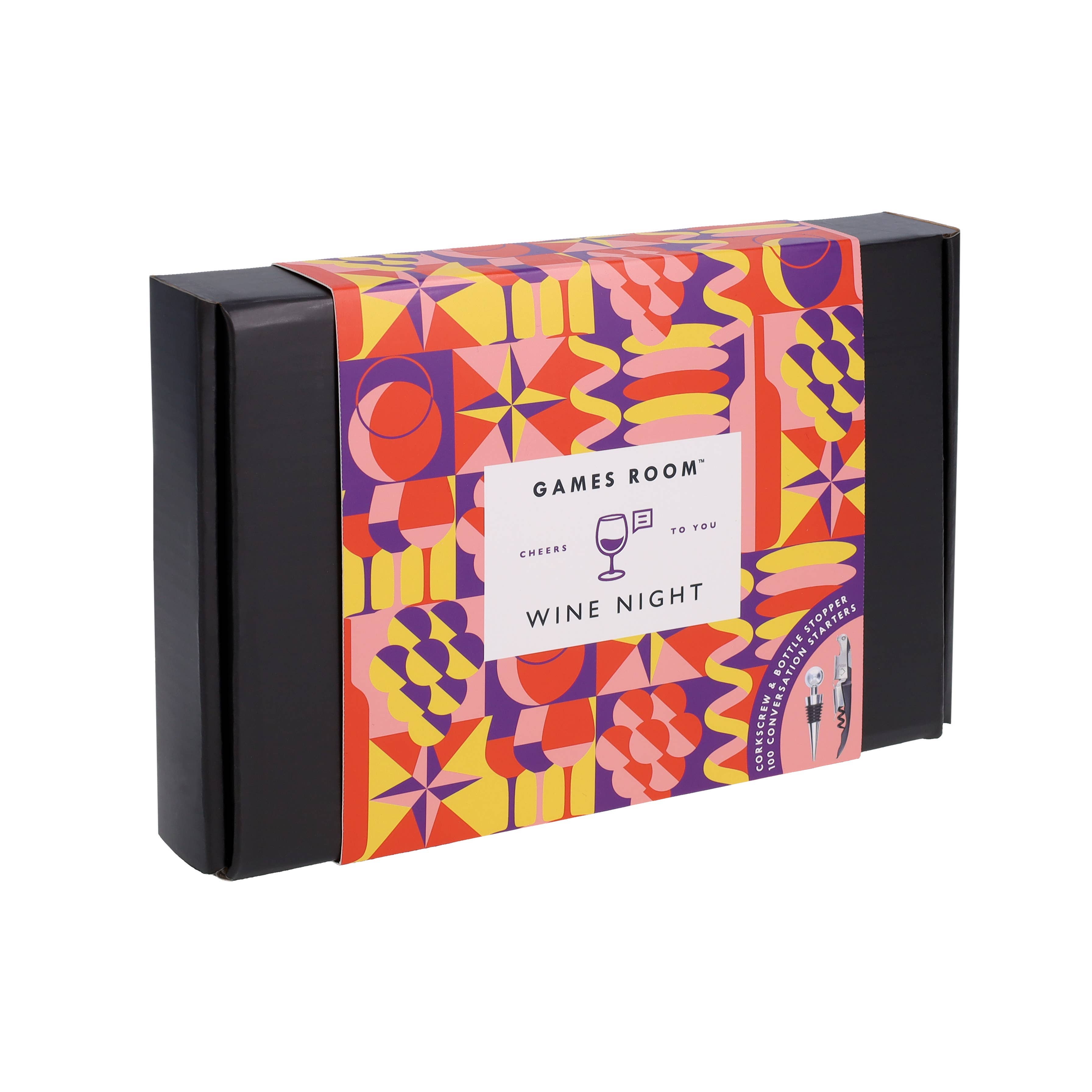 Wine Night Gift Set | Wine Accessories and Conversation Card Game