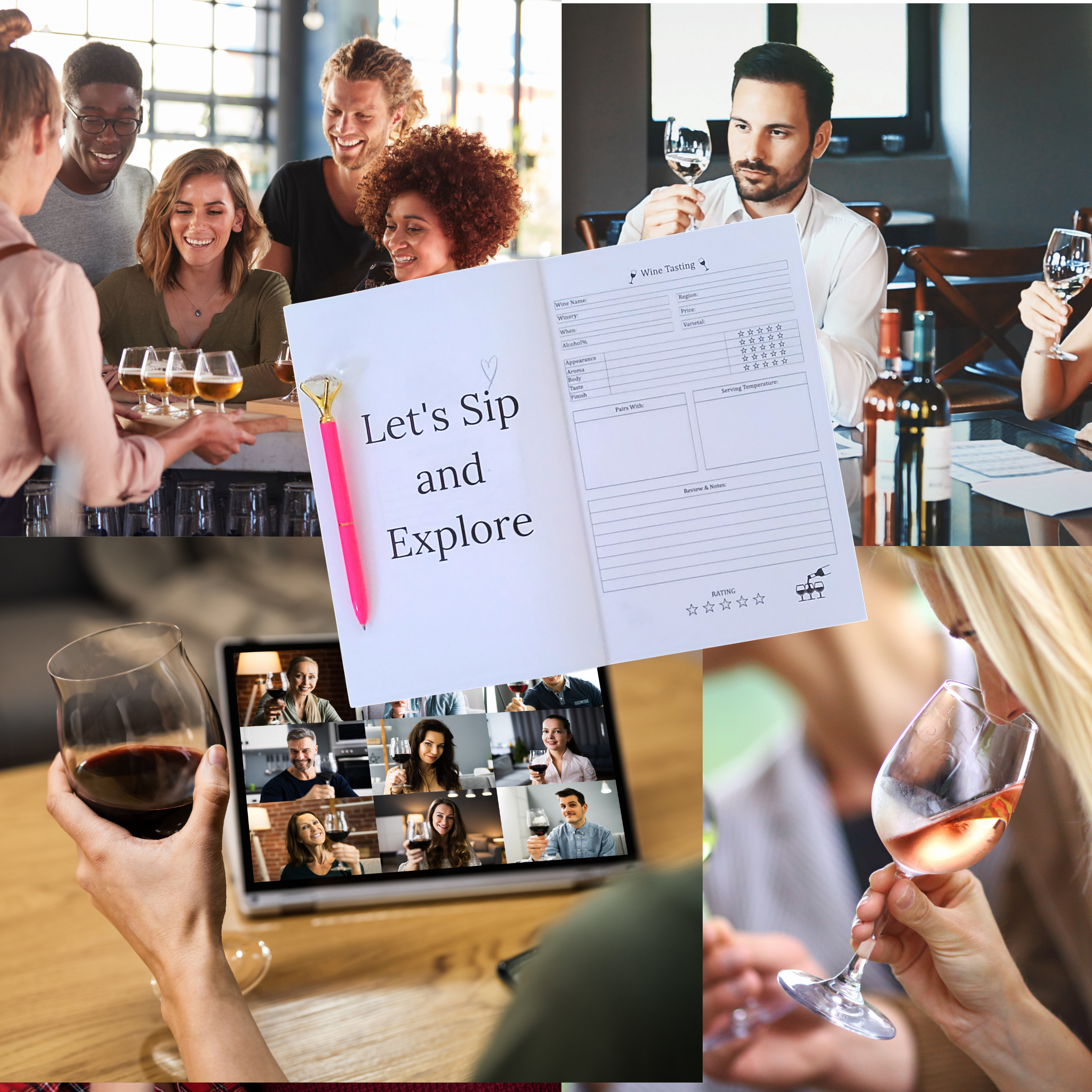 Wine Tasting Journal-WINE NOT