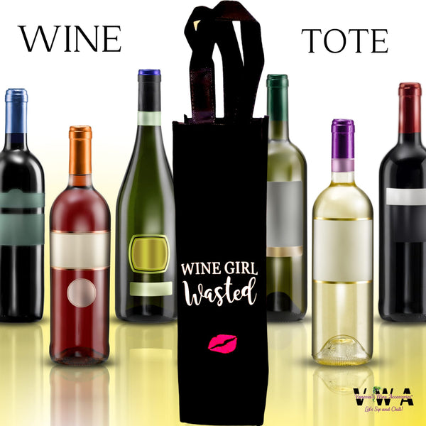 VWA Reusable Wine Tote-WINE GIRL WASTED