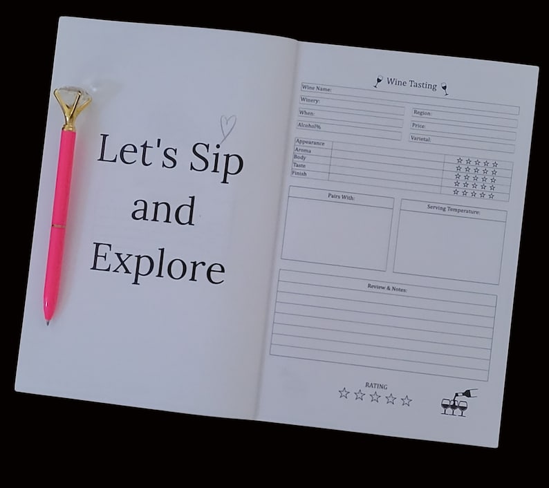 Wine Tasting Journal-WINE GIRL WASTED