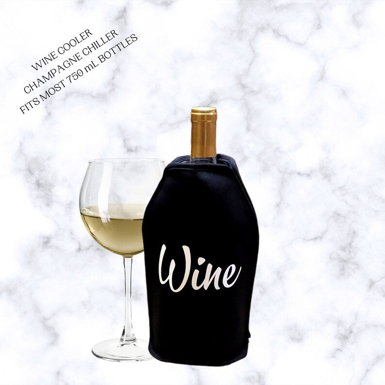 VWA Wine Cooler Sleeve – WINE | Premium Neoprene Insulated Sleeve for Perfectly Chilled Beverages