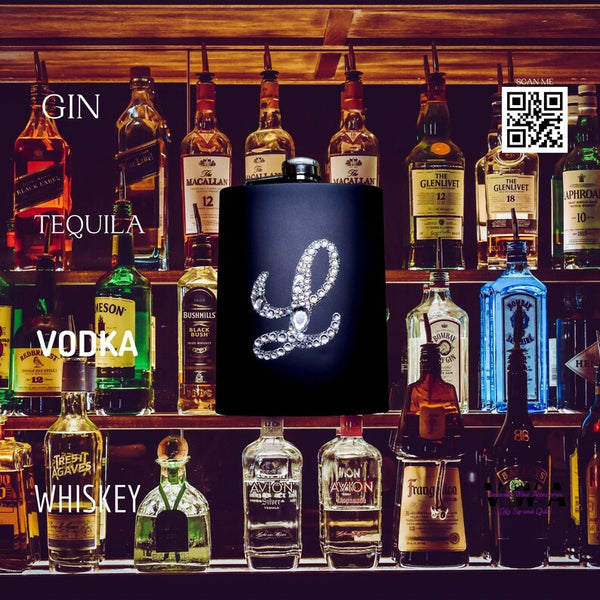 VWA Monogram Flask (Black)